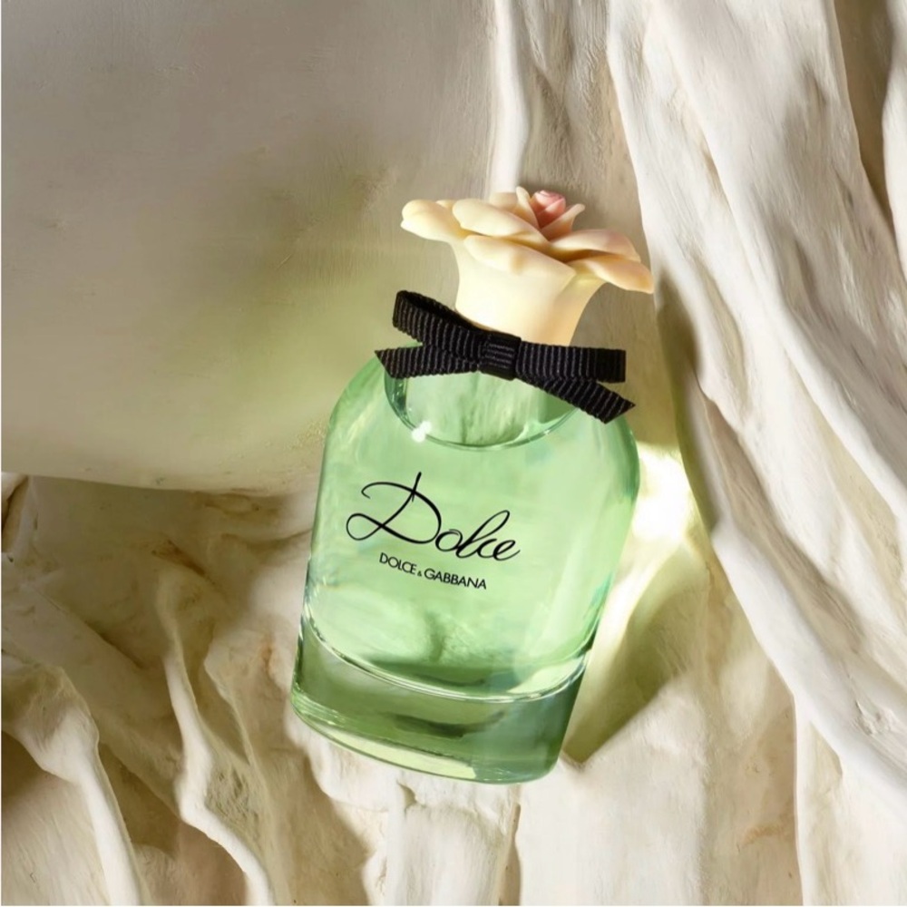 Dolce & Gabbana Dolce Eau de Parfum — Light Green Bottle with Cream Flower Cap